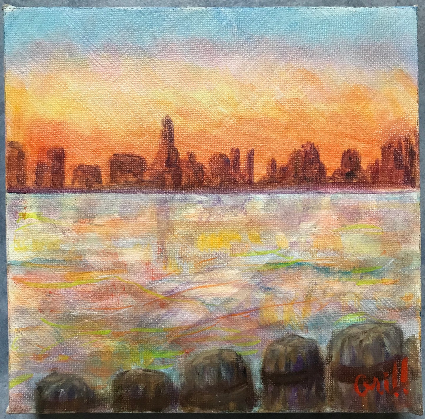 Sunset View Across the Hudson