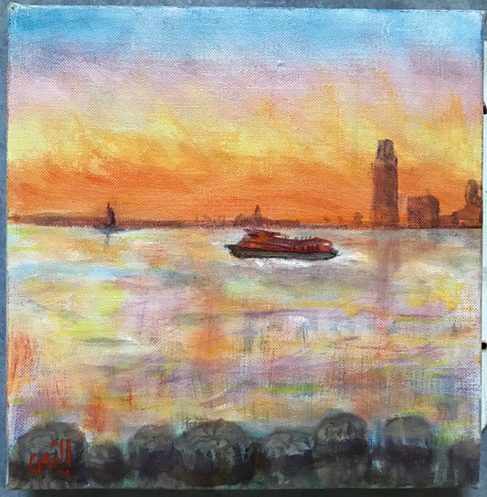 Sunset View Across the Hudson